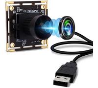 IFWATER 16MP 4K USB Camera with 170 Wide Angle Lens - 3496P Tiny Embedded Camera Board for Industrial, Machine, OpenCV, UVC, Video, Raspberry Pi, Jetson Nano