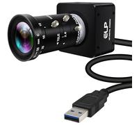 IFWATER 20MP 5K Ultra HD USB3.0 Camera,5120x3840 27.5fps High Frame Rate Webcam,10-55mm 5X Manual Varifocal Zoom Lens,Plug & Play Compatible with Jetson Nano Windows Linux Mac for Industrial Vision