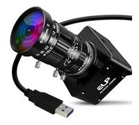 IFWATER 20MP USB3.0 Industrial Camera,4K UHD 3840P High Resolution,30fps High Frame Rate 5-50mm 10X Manual Varifocal Lens Lightburn Webcam,Plug and Play Free Drive for Laptop Jetson Nano, Raspberry Pi