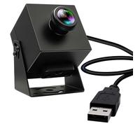 IFWATER 48MP USB Camera 8K Webcam 6000P Ultra HD USB Camera with 200Degree Wide Angle Fisheye Lens PC Computer Lightburn Camera for Laser Engraver Plug and Play for Document Scanning Face Recognition