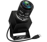 IFWATER 48MP Webcam 8K Ultra HD USB Camera 3.6-10mm 3X Manual Zoom Lens for Computer Lightburn Close-up for Laser Engraver Plug and Play Document Scanning Face Recognition