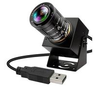 IFWATER 4K Webcam 1080P@120fps USB Steaming Camera with 3.6-10mm Varifocal Manual Lens,12Megapixel UVC Free Driver Compatible Computer, Plug and Play for Conferencing 3D Printer Industrial Security