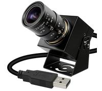 IFWATER 640fps USB Camera Ultra High Speed Monochrome Global Shutter, 120fps/210fps/420fps Webcam,2.8-12mm 4X Manual Zoom Lens, Plug&Play for Raspberry Pi Laptop Industrial Motion Capture Golf Swing