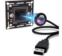 IFWATER 720P USB Camera Module Super Mini 45 Degree M7 Low Distortion Lens USB Camera Module for Opencv Raspberry Pi USB2.0 High Speed CCTV PC Camera Plug and Play for Windows Linux Mac OS Android