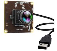 IFWATER USB Camera Global Shutter 50fps High Speed Webcam Module for Computer Wide Angle No Distortion Lightburn Laser Engraver PC Cam for Motion Capture Face Recognition Codes Scanning