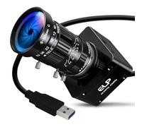 IFWATER USB3.0 4K 60fps High Speed Industrial Camera,CS-Mount 10X Manual 5-50mm Varifocal Zoom Lens,3840×2160 Resolution,Plug and Play,Compatible with Windows, Linux Mac Android PC Jetson Nano