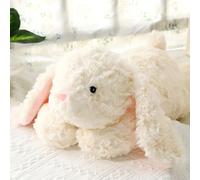 IFX24 Large Weighted Rabbit Stuffed Animal 27.5" 5Lbs, Sturdy and Fluffy Beige Rabbit Plush Toy for Adutls Cuddle, Cute Plushy Hugging Pillow Toy for Adutls