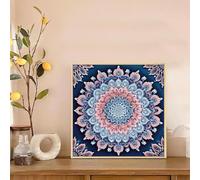 ifymei Special Shape Diamond Painting Kit for Adults Beginners Kids - 5D DIY Crystal Rhinestone Gem Art, Home Wall Decor and Creative Birthday and Christmas Gifts - 25 x 25 cm Mandala - Framed