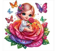 ifymei Special Shape Diamond Painting Kit for Adults Beginners Kids - 5D DIY Crystal Rhinestone Gem Art, Home Wall Decor and Creative Birthday and Christmas Gifts - 25 x 25 cm - Unframed