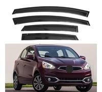 IG Window Visor for Mitsubishi Mirage Hatchback 2014-2020 Rain Guard with Extra Durable Tape Side Vent Window Deflector 2014 2015 2016 2017 2018 2019 2020