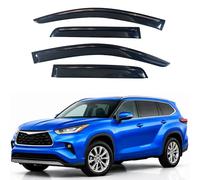 IG Window Visor for Toyota Highlander 2020-2025, Rain Guard Tape-On Extra Durable Sun Wind Side Vent Window Deflector, 2020 2021 2022 2023 2024 2025