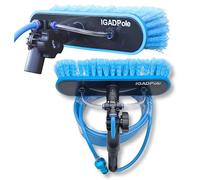 IGAD 10"(25cm) Water-Fed Brush (no pole included), Soft Bristle, 26ft(8m) Long Light Hose, ACME and IGAD new Connector compatible