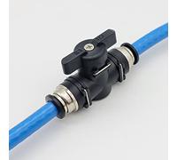 IGAD 8mm Push-in Tap for Water-Fed Brush Hose - In-Line On/Off Valve for Water-Fed Pole Systems