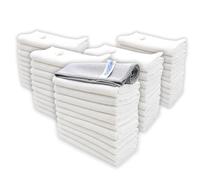 IGAD IGADCloth 50 White Microfibre Cleaning Cloths 40x40cm + 1 free glass cloth, Durable Cleaning Cloths for a Pristine Clean, Ideal Microfiber Cloth for all Surfaces