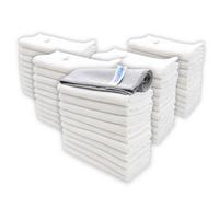 Igadcloth Set Of 50 Microfiber Cloths 40X40Cm White