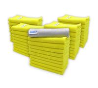 Igadcloth Set Of 50 Microfiber Cloths 40X40Cm Yellow
