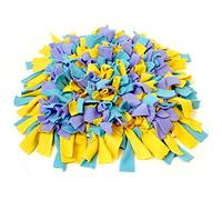 iGadgitz Home Dog Snuffle Mat, Treat Dispenser, Puzzle Mat - Multi-coloured