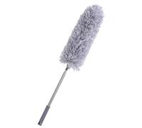 Igadgitz Home Extendable Duster 245cm (96.5"), Telescopic With Bendable Head - Fluffy Microfiber, Long Handled, Grey