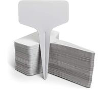iGadgitz Home U6976 Waterproof Plant Labels Durable Garden Labels Plastic Plant Markers - White - T-Type - 100 Pieces