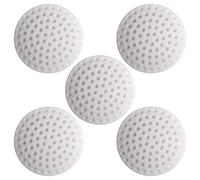 iGadgitz Home U7015 - Adhesive Silicone Wall Door Stop Bumpers, Door Knob Protector, Door Stop Wall Mount, Door Handle Bumper - White - 5 Pieces