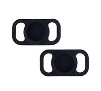 igadgitz home U7255 Silicone Holder Protective Case Compatible with Apple suitable for AirTag (2021) for Pet Cat Dog Puppy Kitten Collars (Max. Collar Width 2.5cm/0.98") - Black
