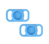 igadgitz home U7256 Silicone Holder Protective Case Compatible with Apple suitable for AirTag (2021) for Pet Cat Dog Puppy Kitten Collars (Max. Collar Width 2.5cm/0.98") - Blue