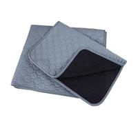 igadgitz home U7261 Washable Reusable Puppy Pads, Dog Training Pads, Puppy Training Pads, Pet Pee Pads, dog pee mat (Pack of 2) - Grey - 60 x 45cm (23.6" x 17.7")