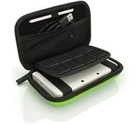iGadgitz U3613 - EVA Hard Case Cover Compatible with Nintendo 3DS XL & 2DS XL 2017 - Green
