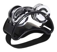 iGadgitz Xtra U6993 - Foot Tambourine Foot Shaker Foot Jingle - Guitar Players, Musicians, Singers, Music Class, Bands and more - Black