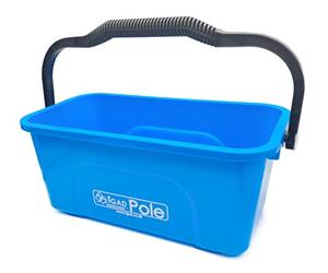 IGADPole 12 Litre Window Cleaning Bucket - Blue Rectangular Squeegee Bucket for 10" & 14" Squeegees, Home & Professional Window Cleaning, Fits IGADPole & Standard Squeegee Heads