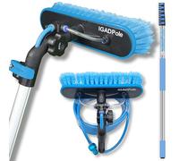 IGADPole 24ft(7m) Extension Pole Kit with Water-fed Brush and Hose, with 6-Stage Telescoping Pole 5-24ft Pole