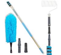 Igadpole 3.6M (12Ft) Telescopic Extension Pole With Acme Connector And Paint Roller Adapter