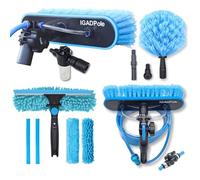 IGADPole Water-fed Brush Accesories Only Kit (no pole included) with Cobweb Duster, 10"(25cm) Squeegee, Soap Dispenser