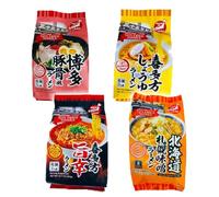 IGARASHI VEGAN RAMEN Variety Pack - 4 Flavors (Soy Sauce, Umakara, Miso, Tonkotsu) | Authentic Japanese Ramen, 12 Servings Total