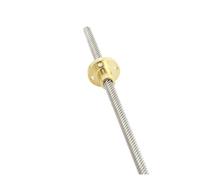 IGASHI Metal ball screw nut 304 Stainless Steel T6 Screw Length 150mm Lead 1mm 2mm 4mm 6mm 12mm Trapezoidal Spindle 1pcs With Brass Nut (Size : Lead 6mm)