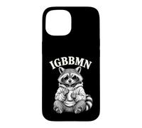 IGBBMN Raccoon Drinking Iced Coffee It's Gonna Be Bad Meme Case for iPhone 15