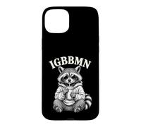 IGBBMN Raccoon Drinking Iced Coffee It's Gonna Be Bad Meme Case for iPhone 15 Plus