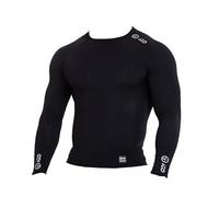 iGD - Compression Shirt for Men with Muscle Recovery and Joint Support for The Gym, Running and More, Thermal Base Layer, Unrivalled Comfort, Moisture Wicking (Black) (XL)
