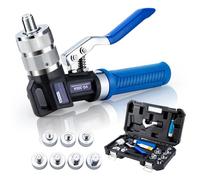 iGeelee Copper Tube Expander Hydraulic Tube Swaging & Expanding Tool Kit Range 3/8" to 11/8" with 7 Heads Kit (VG-300-1)
