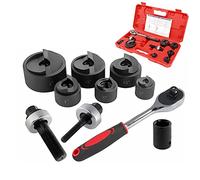 iGeelee Ratchet Knockout Hole Punch Driver Kits 1/2 to 2 inch SLUG-Buster Knockout Electrical Conduit Hole Cutter Set KO Tool Kit (CC-60)