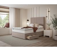 iGel NanoTech 3000i Divan Bed Set on Castors Super King Canvas Mist