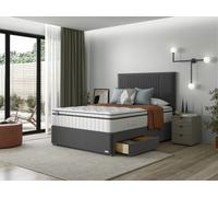 iGel NanoTech 3500i Plushtop Divan Bed Set on Castors Double Bespoke Jet