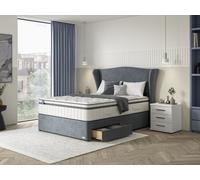 iGel NanoTech 4000i Plushtop Divan Bed Set on Glides King Plush Carbon