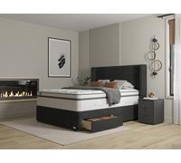 iGel NanoTech 5000i Plushtop Divan Bed Set on Castors Super King London Tan