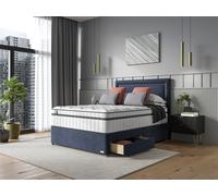 iGel NanoTech 6000i Plushtop Divan Bed Set on Castors Double London Tan