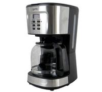 Igenix 1.5L Coffee Maker, 900W, LCD Display, 24 Hour Programmable Timer, Delay Brew, Keep Warm, Anti-Drip, Dishwasher Safe Glass Carafe, Stainless Steel, IGCM01250SS