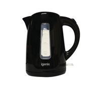Igenix 1.7 Litre Jug Kettle Cordless Black (3kW jug kettle with rapid boil)