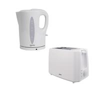 IGENIX 1.7L KETTLE AND 2 SLICE TOASTER WHITE Igenix White One Size