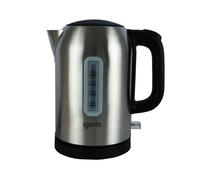 Igenix IGK01022SS Cordless Electric Jug Kettle, 2200 Watt Rapid Boil, 1 Litre Capacity, 360° Base, Cord Storage, Removeable, Washable Filter, Boil Dry Protection, Stainless Steel