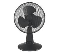 igenix 12 Inch Desk Fan, 3 Speeds, Black